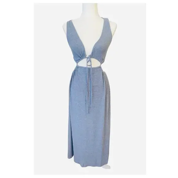 I Joah NWT Womens Gray Sleeveless Maxi Dress Size Small - Picture 1 of 7